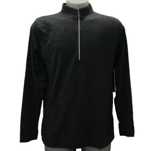 NEW LULULEMON Shirt Top 1/2 Zip Long Sleeve Metal Vent Tech Dark Grey Black XL